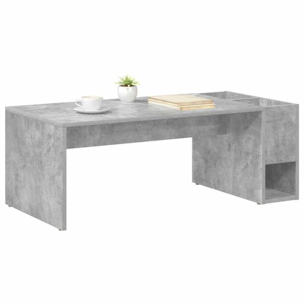 Масичка за кафе Циментено сиво 101,5 x 50 x 37 см