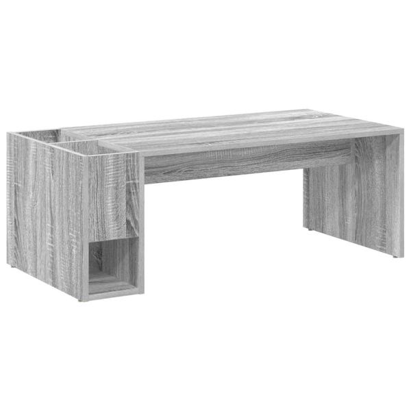 Масичка за кафе Сив Сонома 101,5 x 50 x 37 см Инженерно дърво