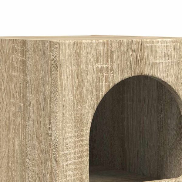 Нощно шкафче Сонома дъб 29,5 x 33,5 x 50 см Инженерно дърво