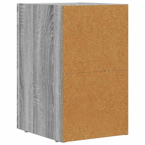Нощно шкафче Сив Сонома 29,5 x 33,5 x 50 см Инженерно дърво