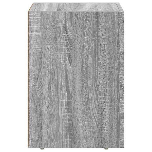 Нощно шкафче Сив Сонома 29,5 x 33,5 x 50 см Инженерно дърво
