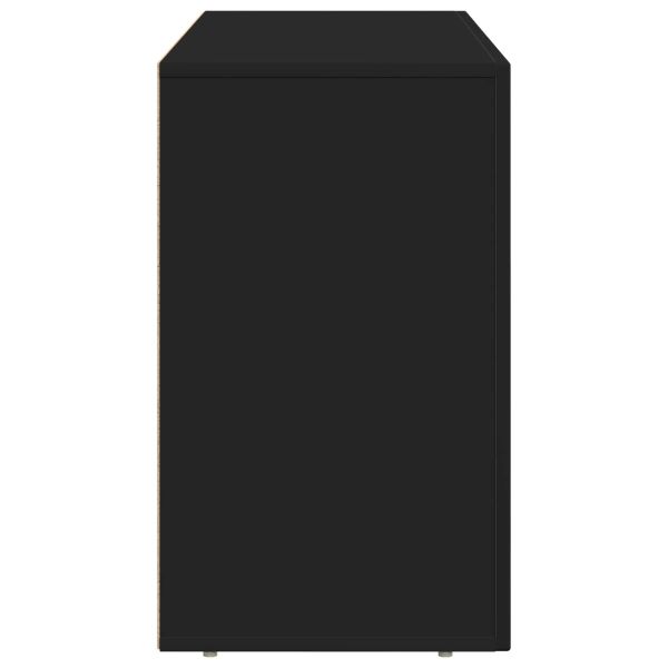 Служебен шкаф Черно 100 x 35 x 59 см Инженерно дърво