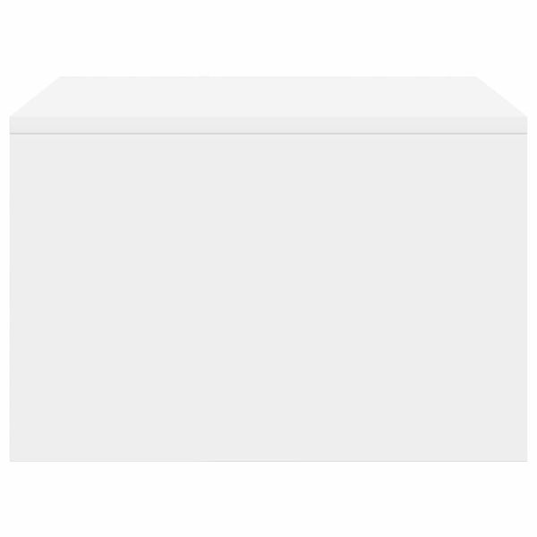 Стенно бюро със съхранение Бяло 60 x 45 x 30 cm Инженерно дърво