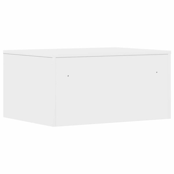 Стенно бюро със съхранение Бяло 60 x 45 x 30 cm Инженерно дърво