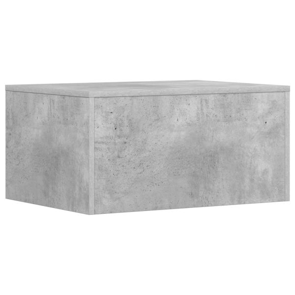 Стенно бюро Циментено сиво 60 x 45 x 30 cm Инженерно дърво