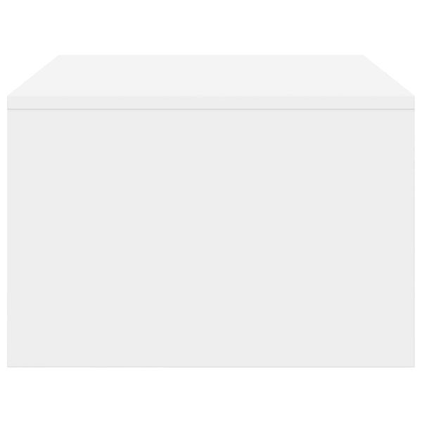 Стенно бюро със съхранение Бяло 80 x 45 x 30 см Инженерно дърво