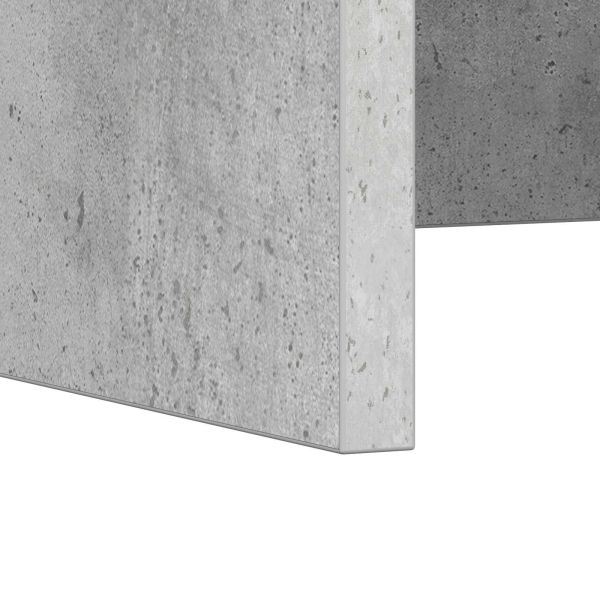 Стенно бюро Циментено сиво 100 x 45 x 30 см Инженерно дърво