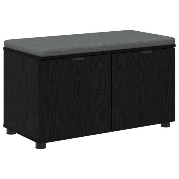 Пейка за коридор с възглавница с рафт Черен Дъб 80 x 38 x 46 см
