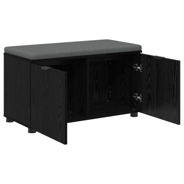 Пейка за коридор с възглавница с рафт Черен Дъб 80 x 38 x 46 см