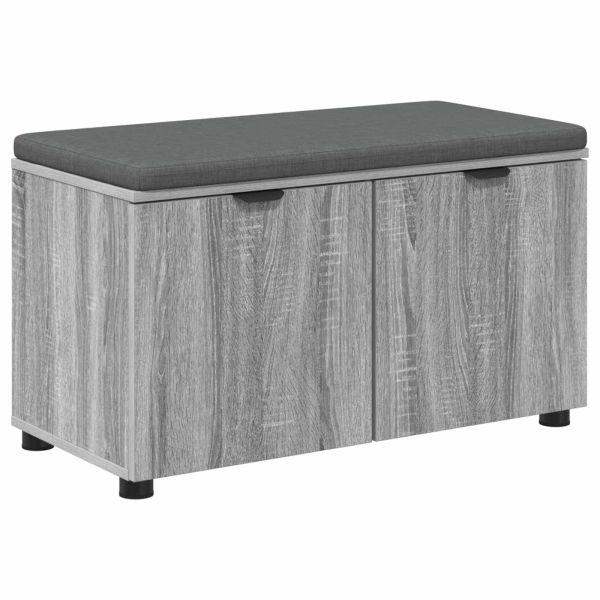 Пейка за коридор с възглавница Сиво Сонома 80 x 38 x 46 см