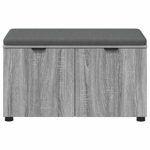 Пейка за коридор с възглавница Сиво Сонома 80 x 38 x 46 см