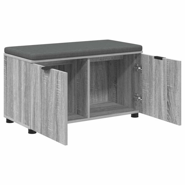 Пейка за коридор с възглавница Сиво Сонома 80 x 38 x 46 см