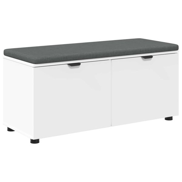 Пейка за коридор с възглавница с рафт Бял 100 x 38 x 46 см