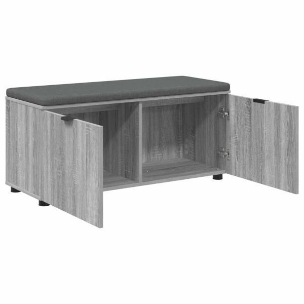 Пейка за коридор с възглавница Сиво Сонома 100 x 38 x 46 см