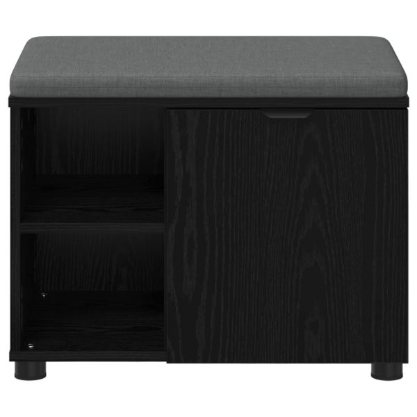 Пейка за коридор с възглавница с рафт Черен Дъб 60 x 38 x 46 см