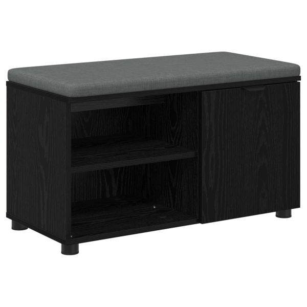 Пейка за коридор с възглавница с рафт Черен Дъб 80 x 38 x 46 см