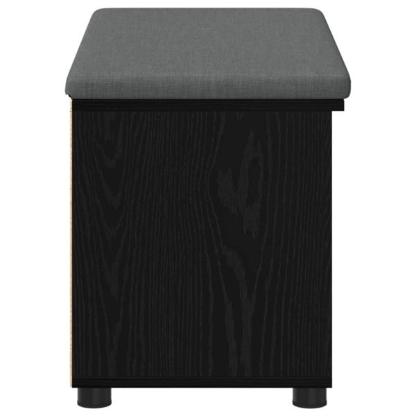 Пейка за коридор с възглавница с рафт Черен Дъб 80 x 38 x 46 см