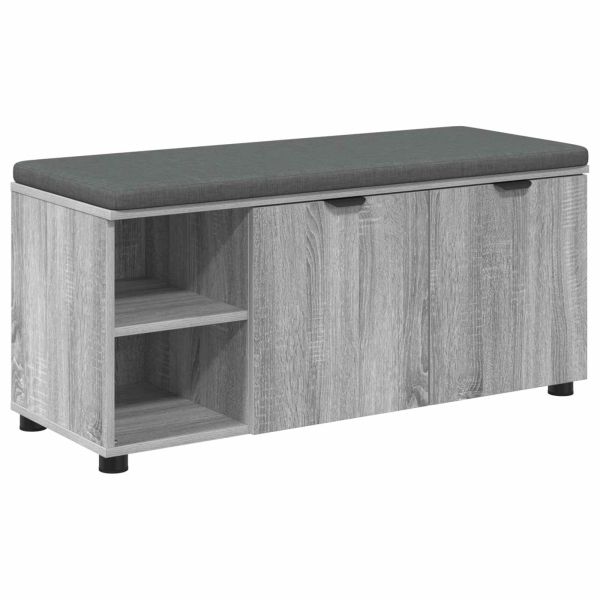 Пейка за коридор с възглавница Сиво Сонома 100 x 38 x 46 см