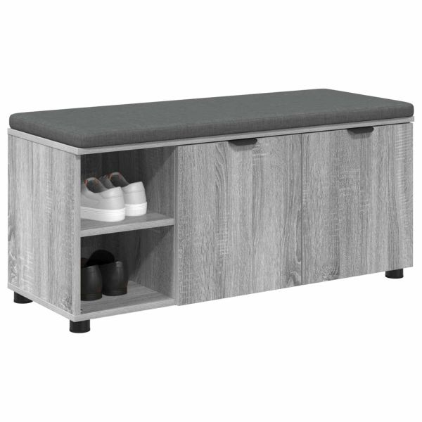 Пейка за коридор с възглавница Сиво Сонома 100 x 38 x 46 см