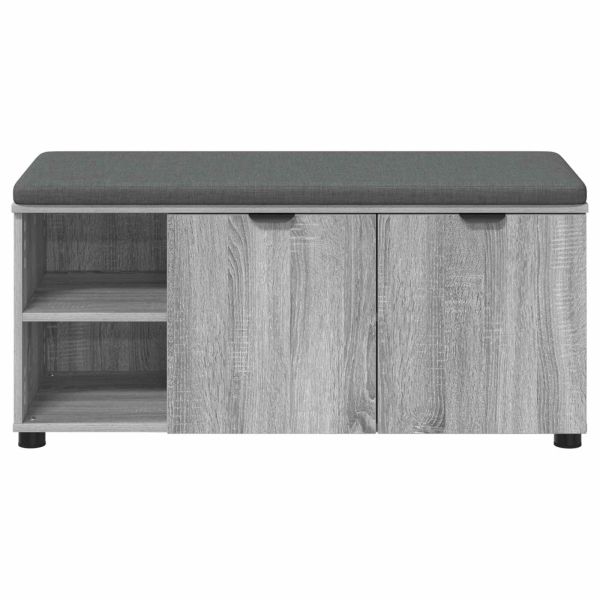 Пейка за коридор с възглавница Сиво Сонома 100 x 38 x 46 см