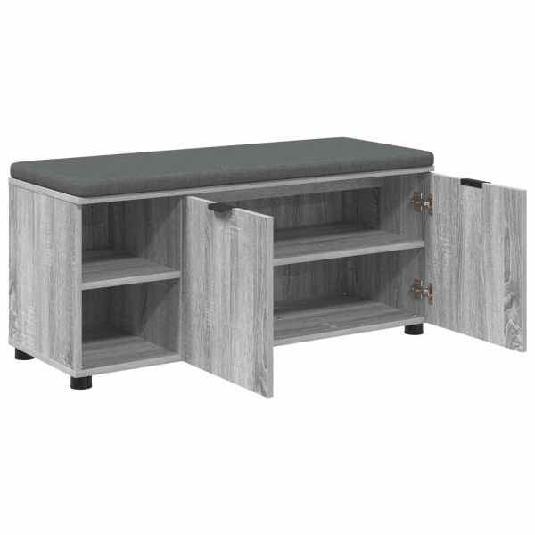 Пейка за коридор с възглавница Сиво Сонома 100 x 38 x 46 см