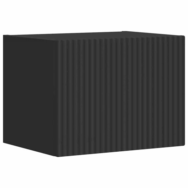 TV стенен шкаф Черно 39 x 31 x 29,5 см Инженерно дърво