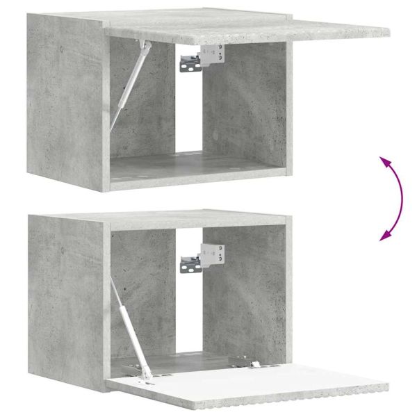 TV стенен шкаф Бетон 39 x 31 x 29,5 см Инженерно дърво