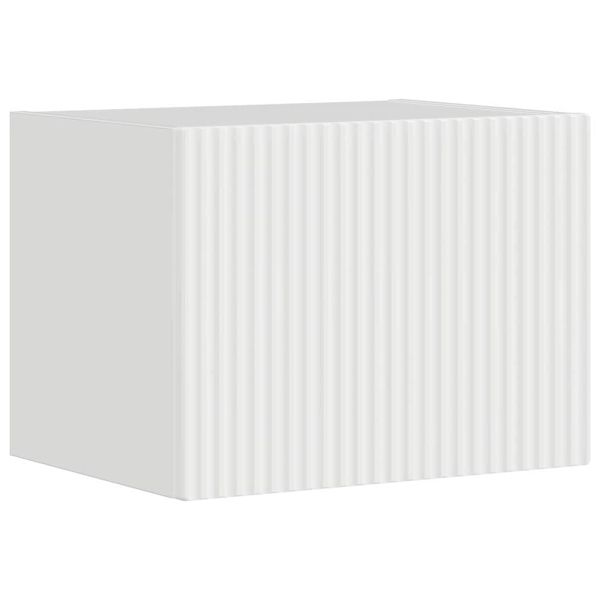 TV стенен шкаф Гланц бяло 39 x 31 x 29,5 см Инженерно дърво