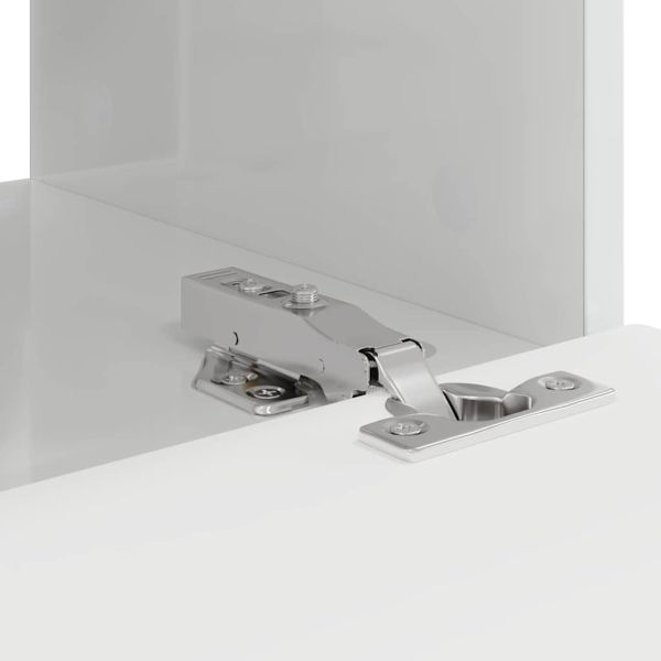 TV стенен шкаф Гланц бяло 39 x 31 x 29,5 см Инженерно дърво