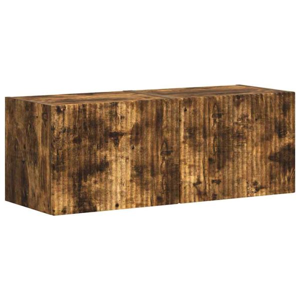 TV стенен шкаф 2 pcs Димян дъб 39 x 31 x 29,5 см