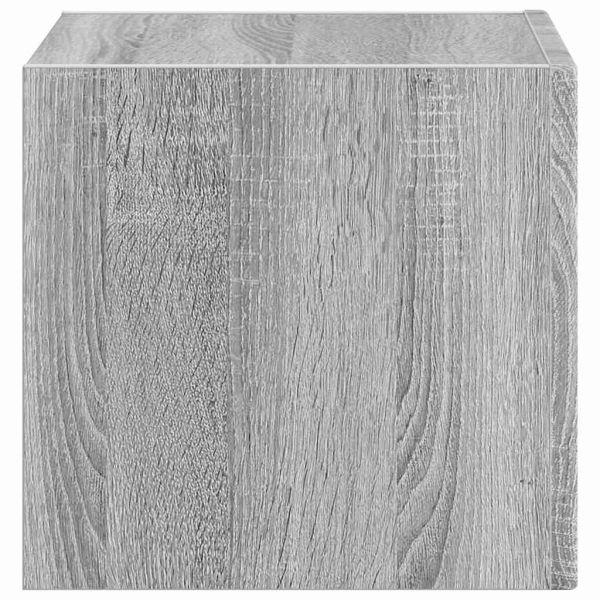 TV стенен шкаф Сив Сонома 39 x 31 x 29,5 см Инженерно дърво
