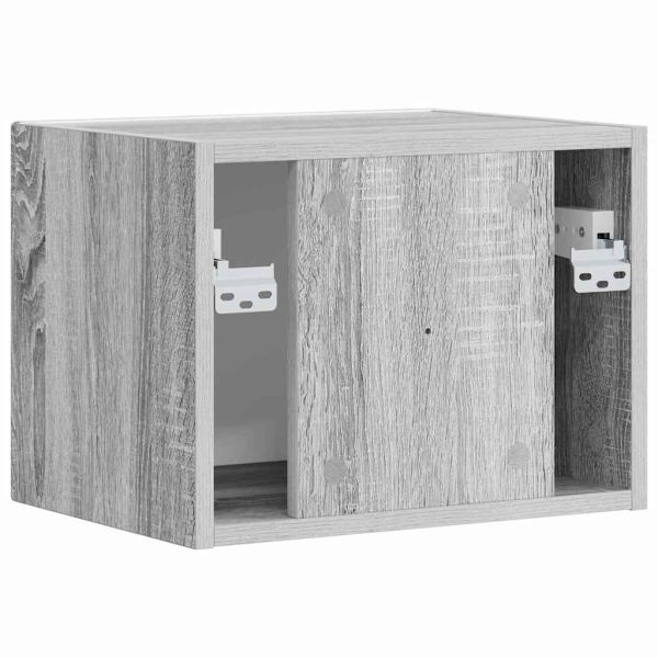 TV стенен шкаф Сив Сонома 39 x 31 x 29,5 см Инженерно дърво