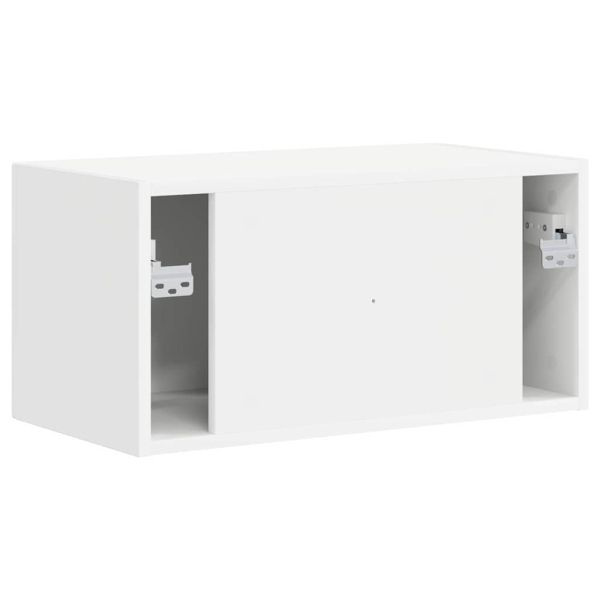 TV стенен шкаф Бяло 60 x 31 x 29,5 см Инженерно дърво