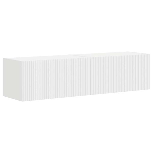 TV стенен шкаф 2 pcs Бяло 60 x 31 x 29,5 см Инженерно дърво