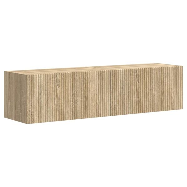 TV стенен шкаф 2 pcs Сонома 60 x 31 x 29,5 см Инженерно дърво