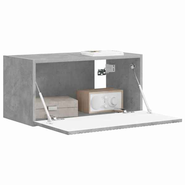 TV стенен шкаф Бетон 60 x 31 x 29,5 см Инженерно дърво