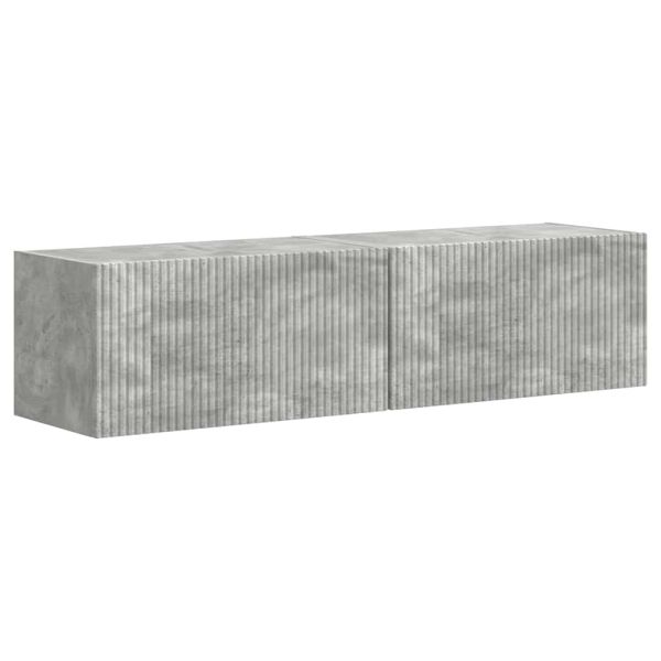 TV стенен шкаф 2 pcs Бетон 60 x 31 x 29,5 см Инженерно дърво