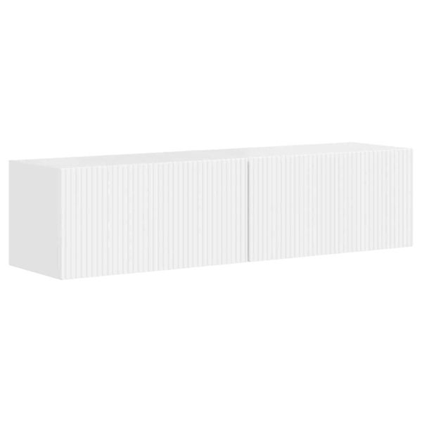 TV стенен шкаф 2 pcs Гланц бяло 60 x 31 x 29,5 см