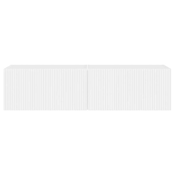 TV стенен шкаф 2 pcs Гланц бяло 60 x 31 x 29,5 см