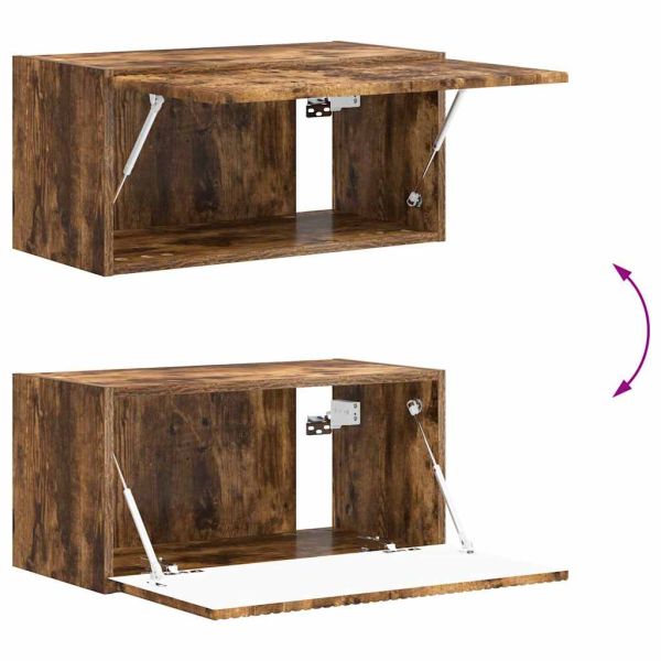 TV стенен шкаф 2 pcs Димян дъб 60 x 31 x 29,5 см