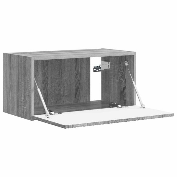 TV стенен шкаф Сив Сонома 60 x 31 x 29,5 см Инженерно дърво