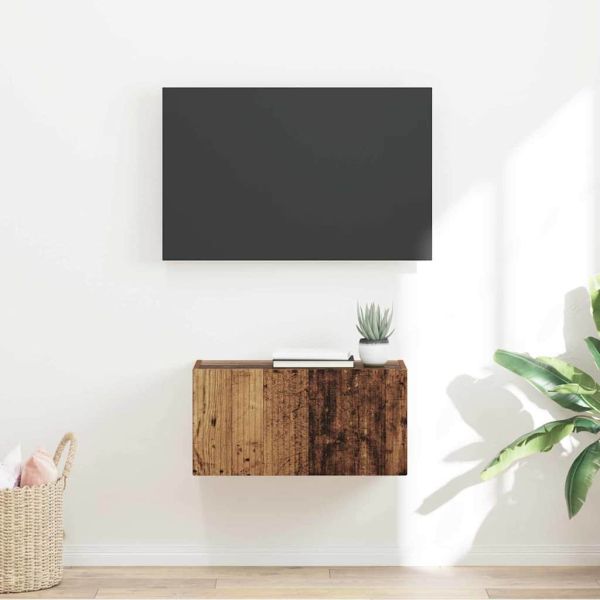 TV стенен шкаф Старо дърво 60 x 31 x 29,5 см Инженерно дърво