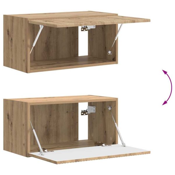 TV стенен шкаф 2 pcs Дъб Артизан 60 x 31 x 29,5 см