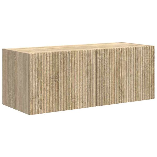TV стенен шкаф 2 pcs Сонома 78,5 x 31 x 29,5 см Инженерно дърво