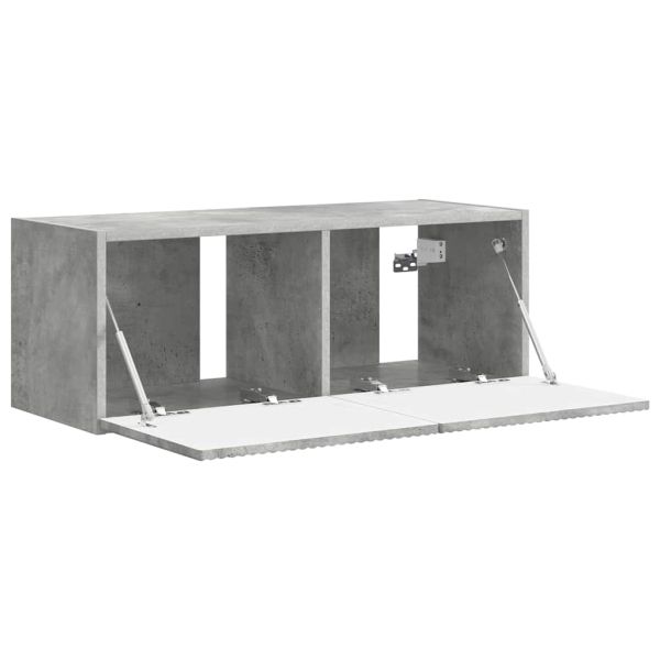 TV стенен шкаф Бетон 78,5 x 31 x 29,5 см Инженерно дърво
