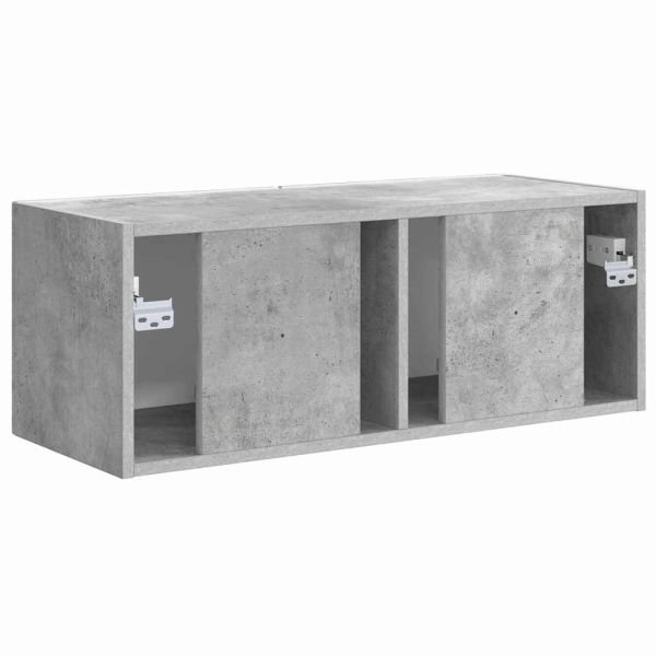 TV стенен шкаф Бетон 78,5 x 31 x 29,5 см Инженерно дърво