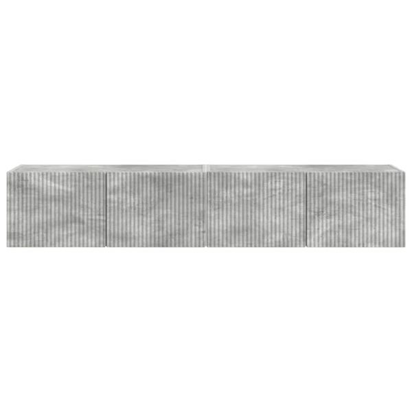 TV стенен шкаф 2 pcs Бетон 78,5 x 31 x 29,5 см Инженерно дърво