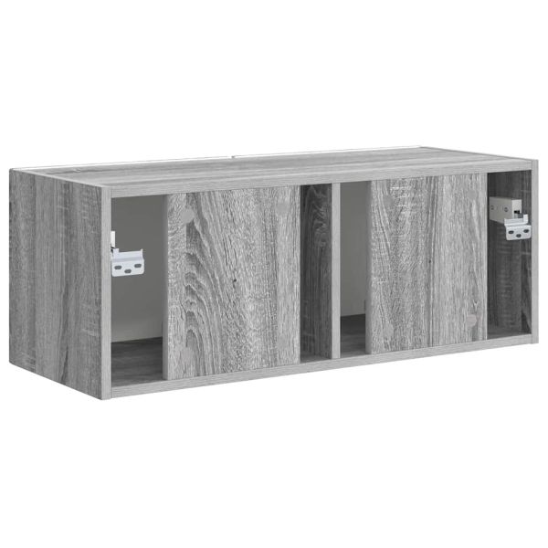 TV стенен шкаф Сив Сонома 78,5 x 31 x 29,5 см Инженерно дърво