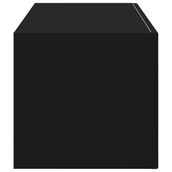 TV стенен шкаф Черно 98 x 31 x 29,5 см Инженерно дърво