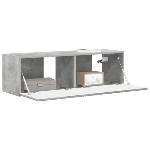 TV стенен шкаф Бетон 98 x 31 x 29,5 см Инженерно дърво